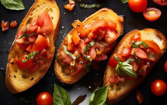 Heirloom Tomato & Basil Bruschetta